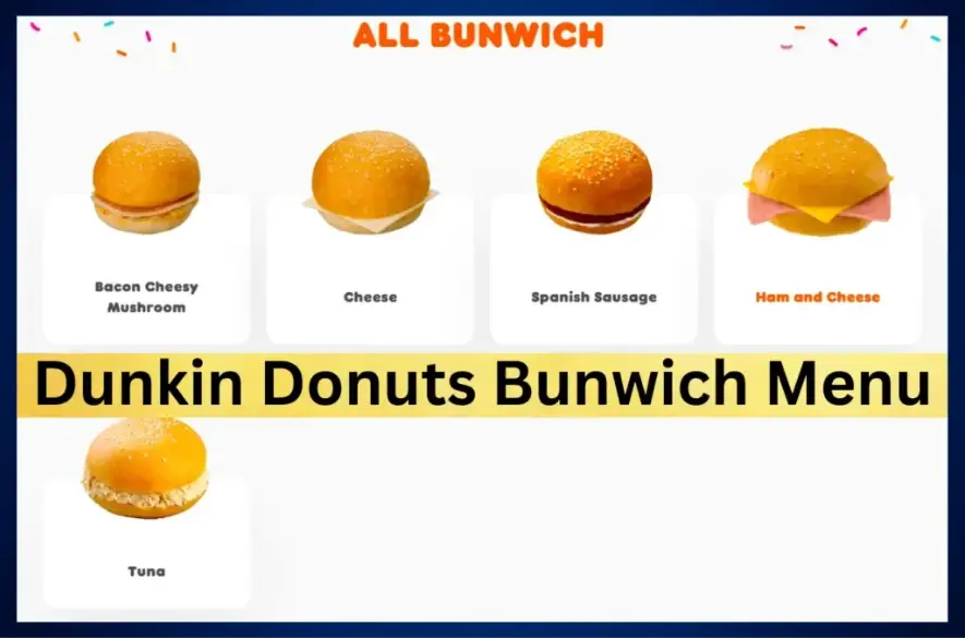 Dunkin Donuts Bunwich Menu Prices