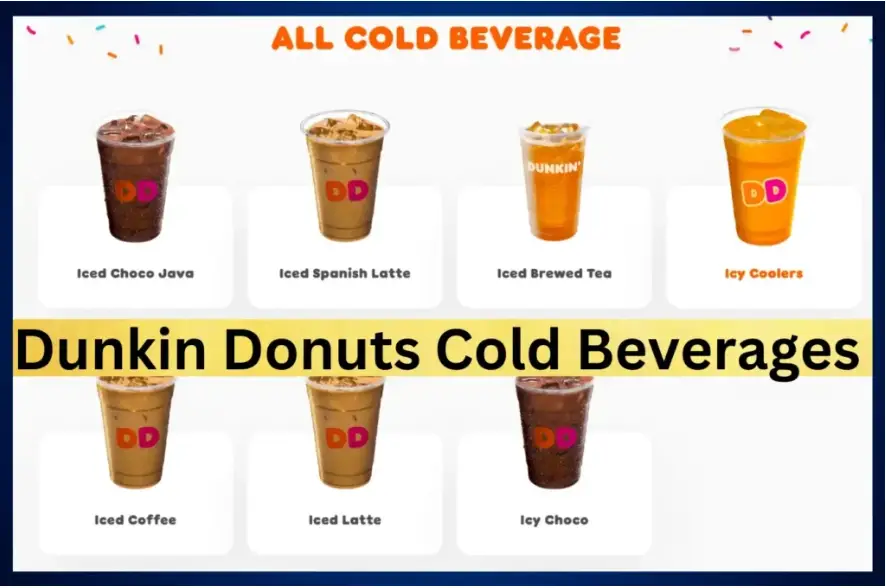 Dunkin Donuts Cold Beverages Menu Prices