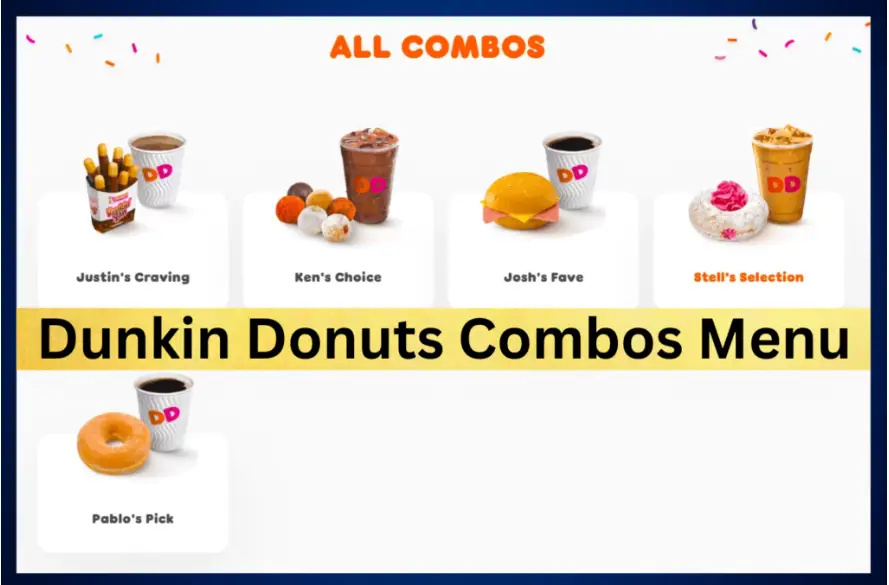 Dunkin Donuts Combos Menu Prices