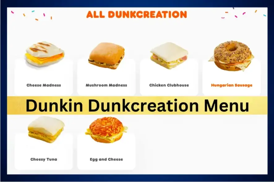 Dunkin Donuts Menu