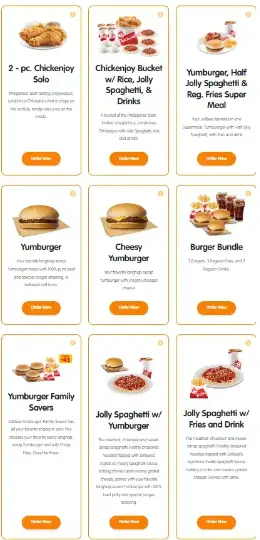 Jollibee Menu 