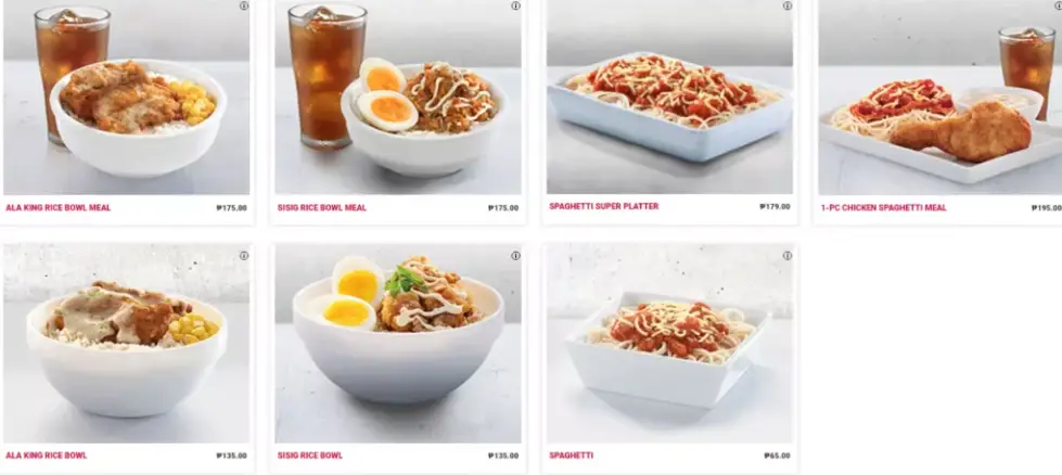 Kfc Pastas And Bowls Menu Prices