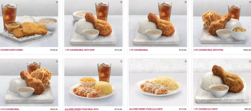 Kfc Signature Meals  